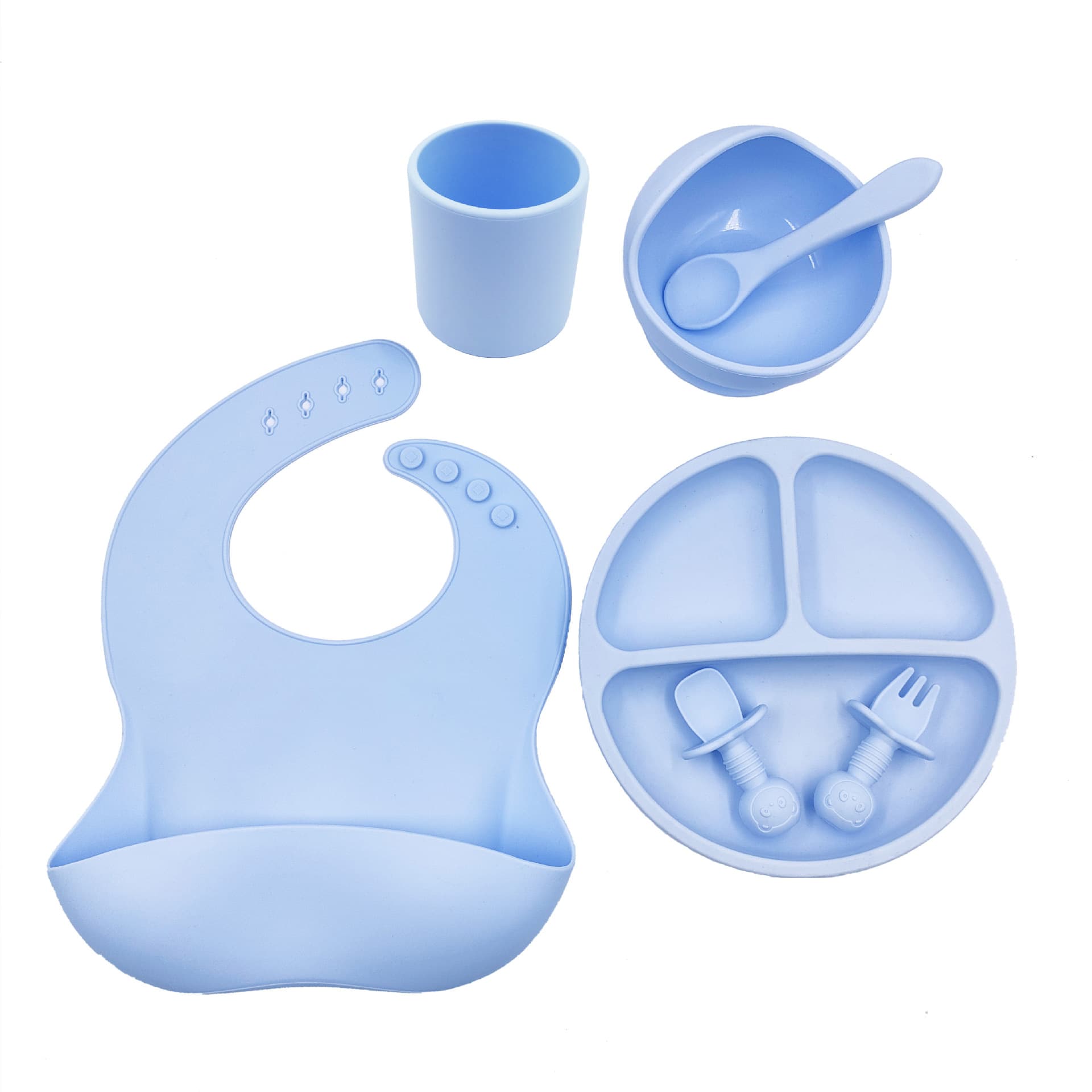 Silicone Baby Feeding Set – Safe, Practical & Made for Little Hands