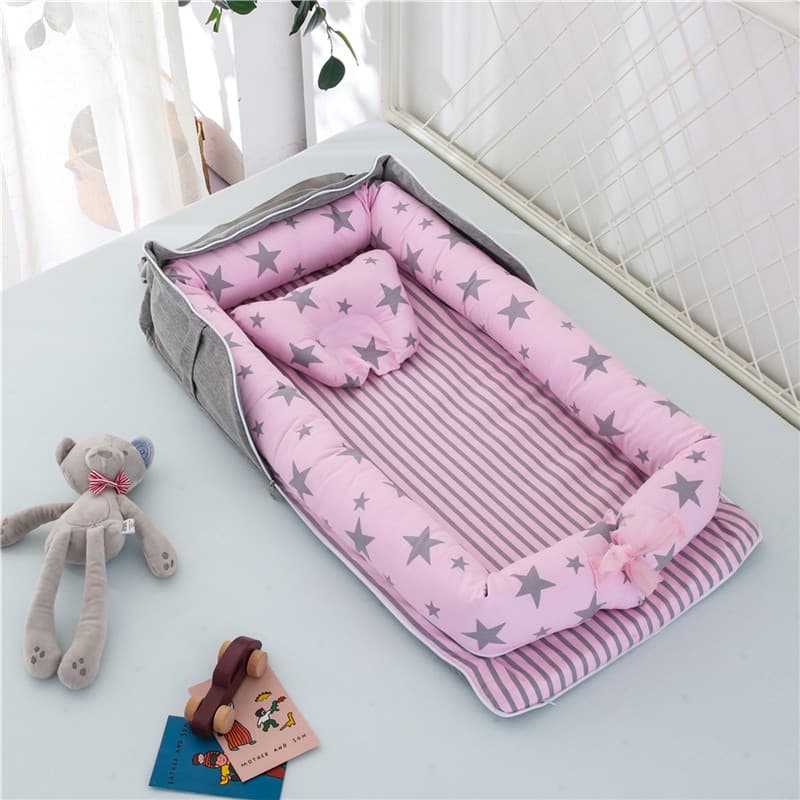 Portable Cotton Baby Crib – Comfort & Safety Anywhere