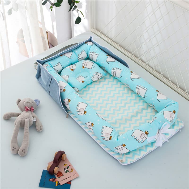 Portable Cotton Baby Crib – Comfort & Safety Anywhere