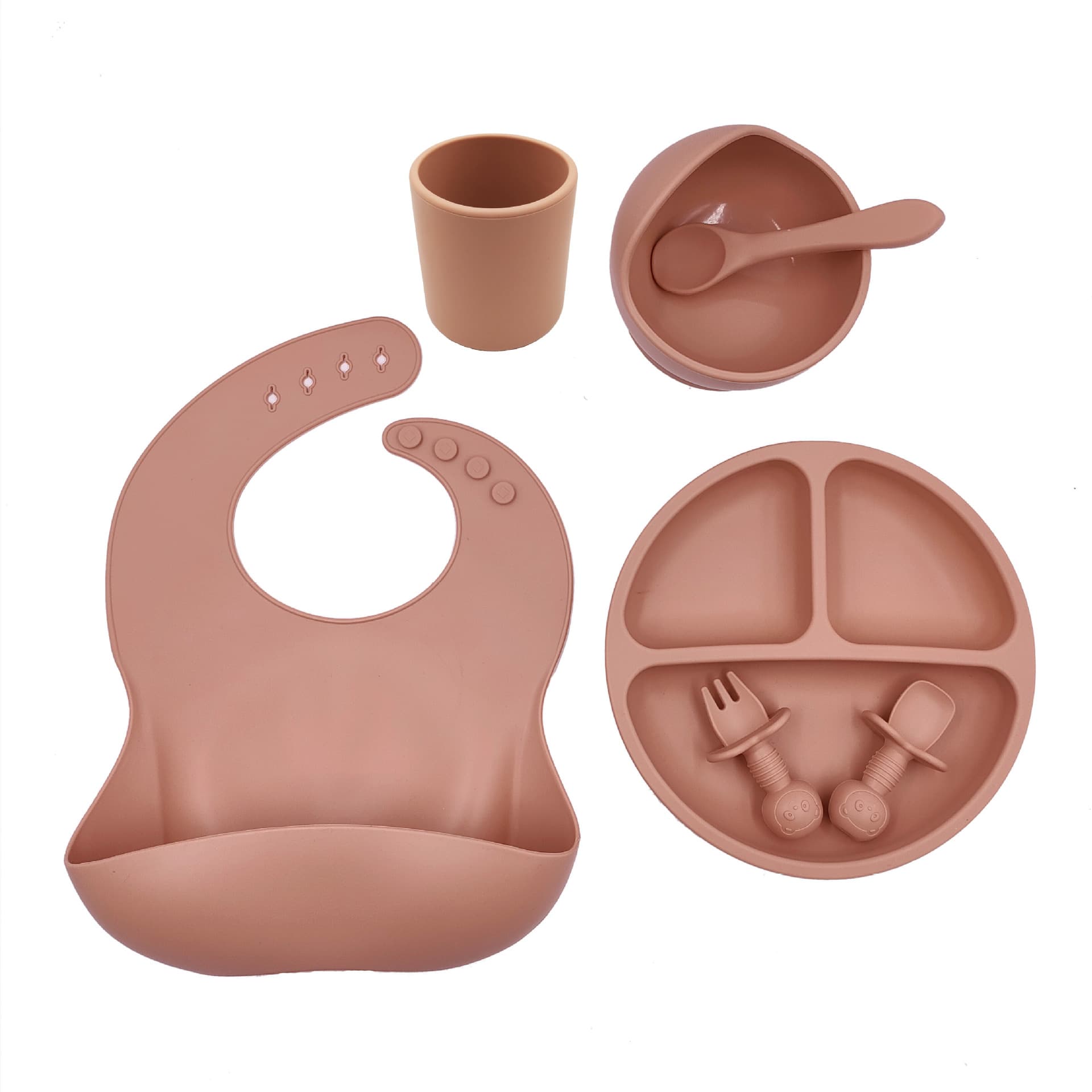 Silicone Baby Feeding Set – Safe, Practical & Made for Little Hands