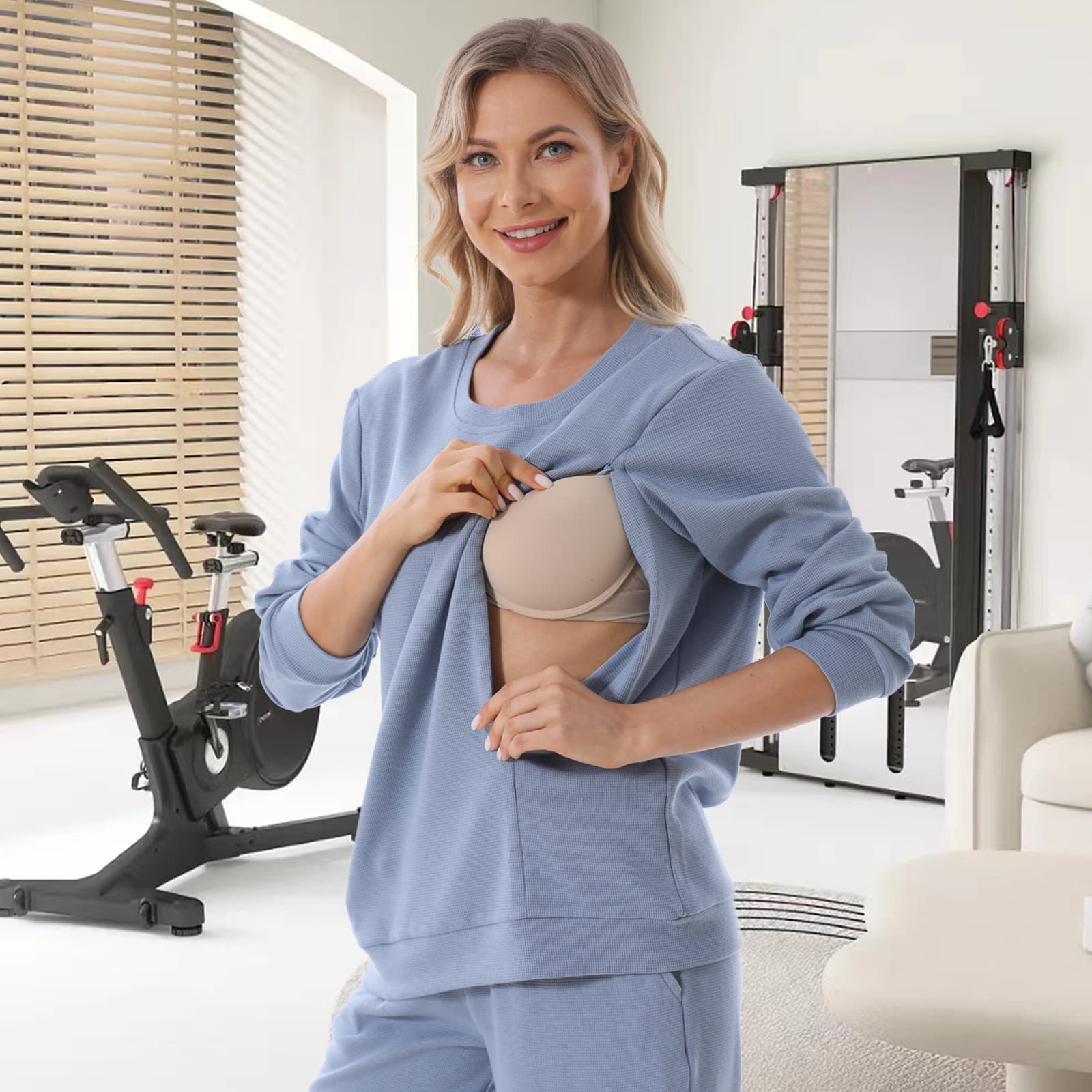 Pregnant Women Long Sleeve Nursing Hoodie