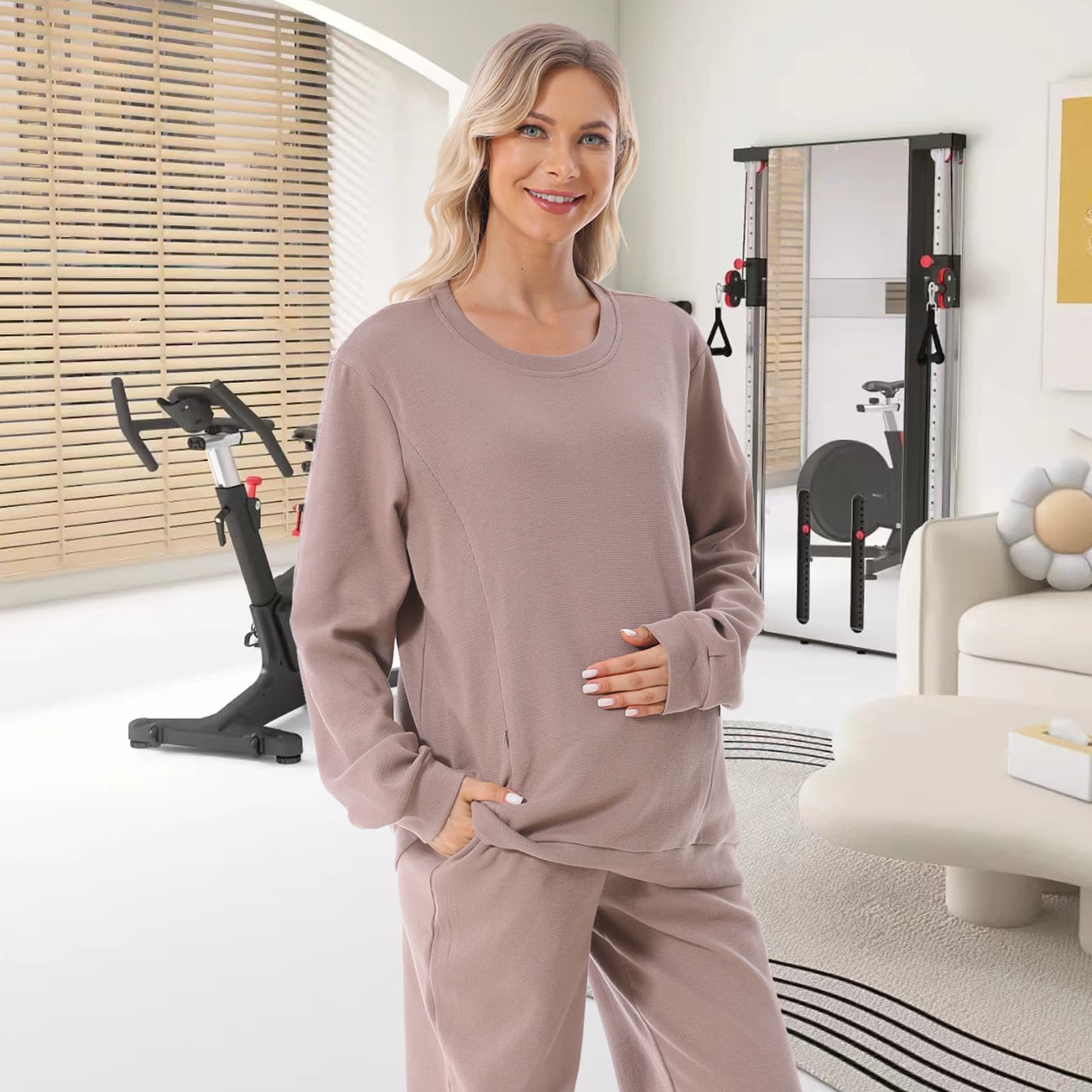 Pregnant Women Long Sleeve Nursing Hoodie